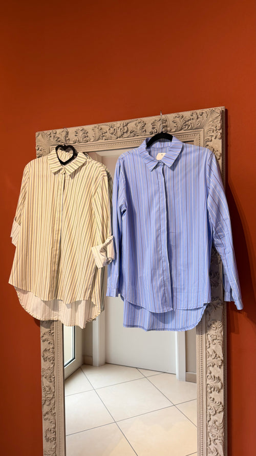 Camicia gessata asimmetrica- Rocknroll