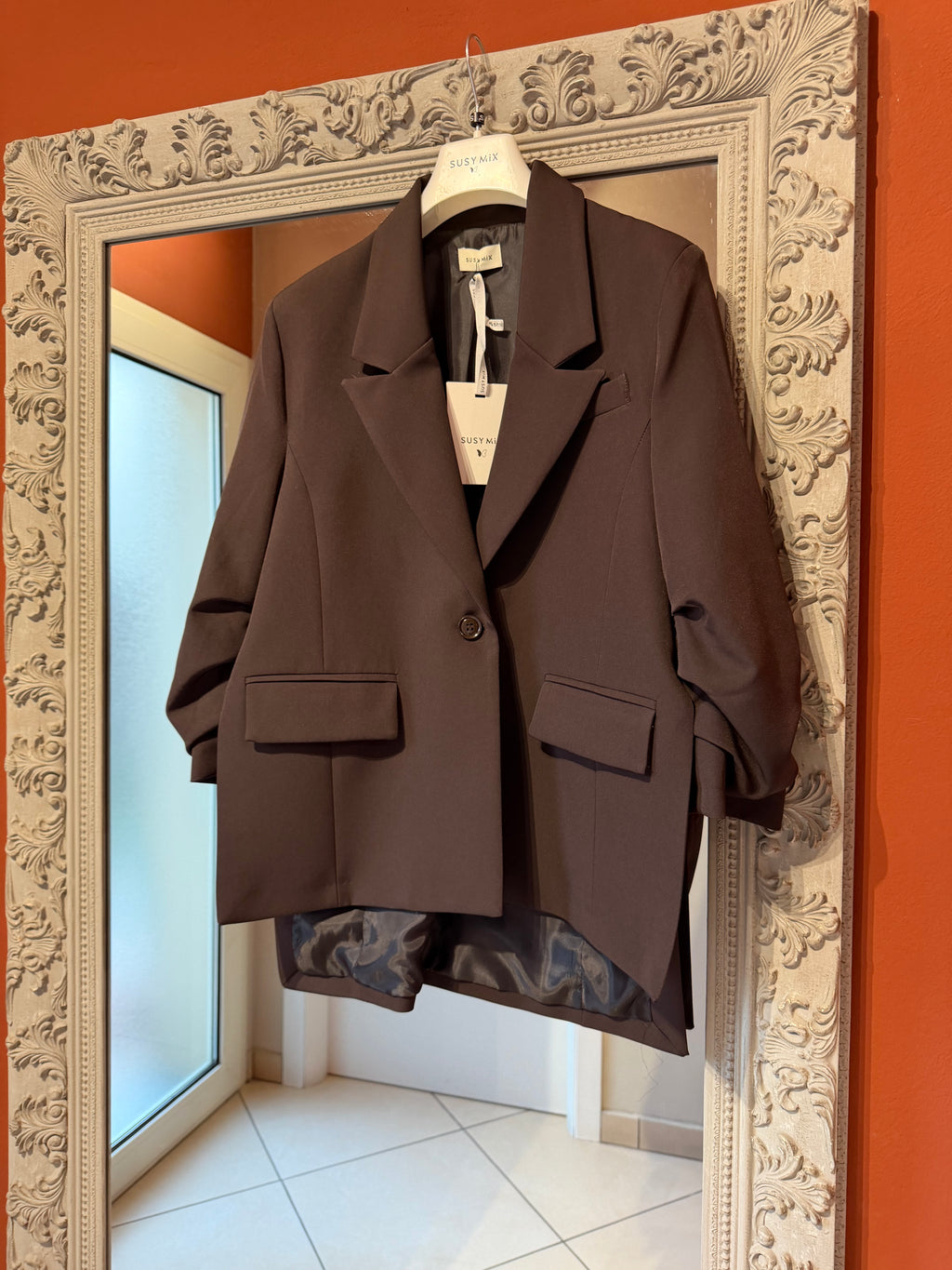 Blazer con manica arricciata-Susymix
