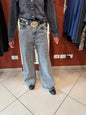 Susymix-Denim wide -leg grigio