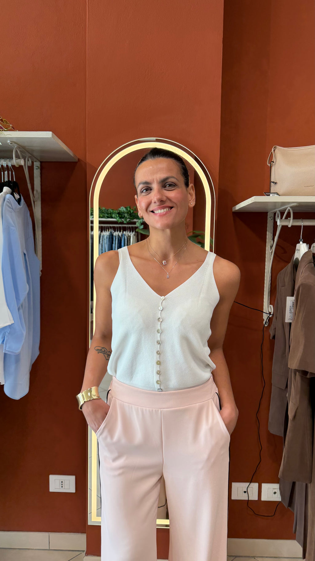 Canotta con bottoncini- Susymix