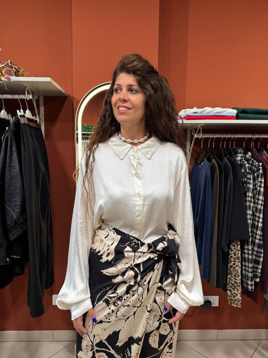 Susystar - Camicia in raso di viscosa