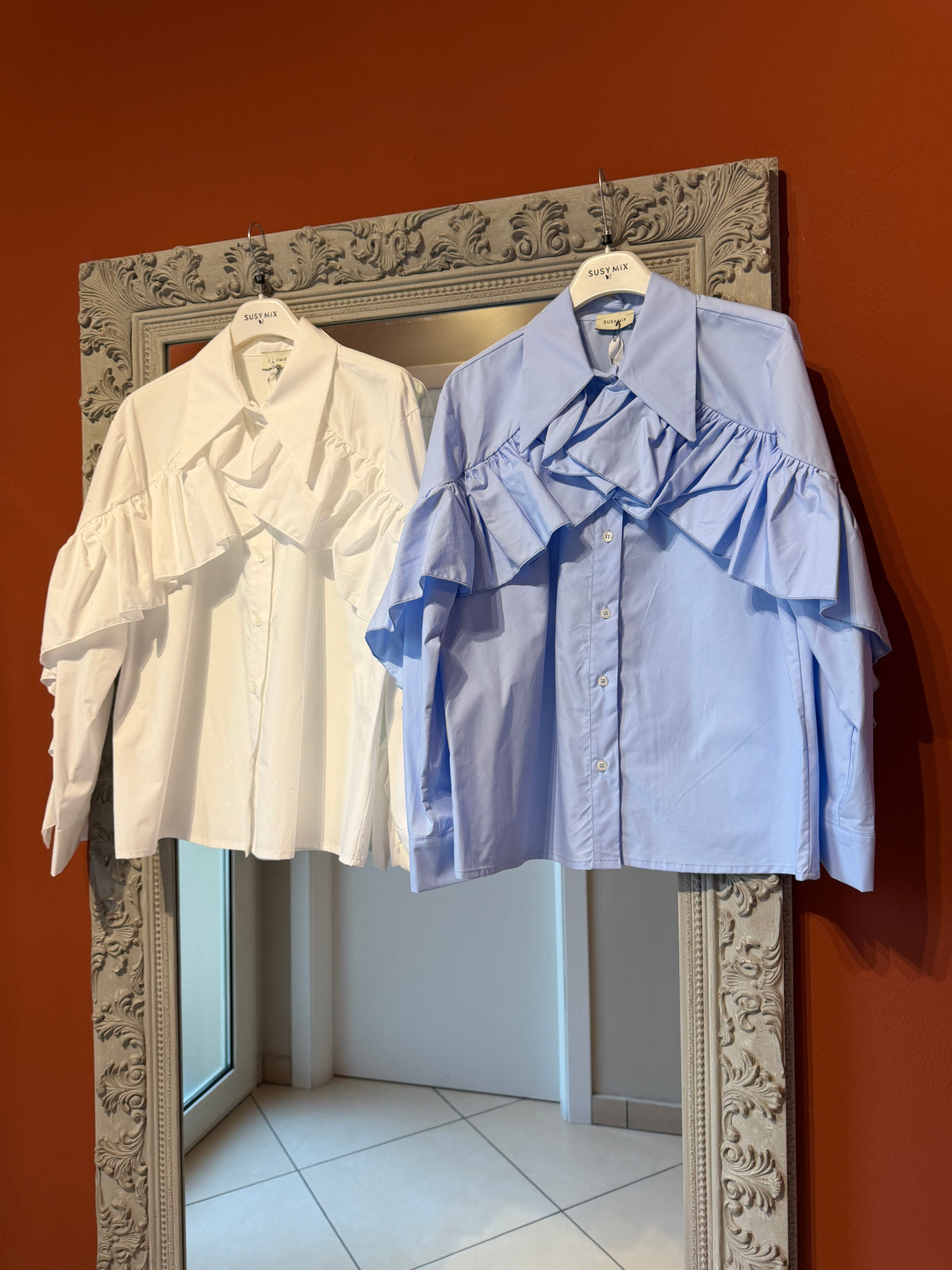 Camicia con rouches-Susymix