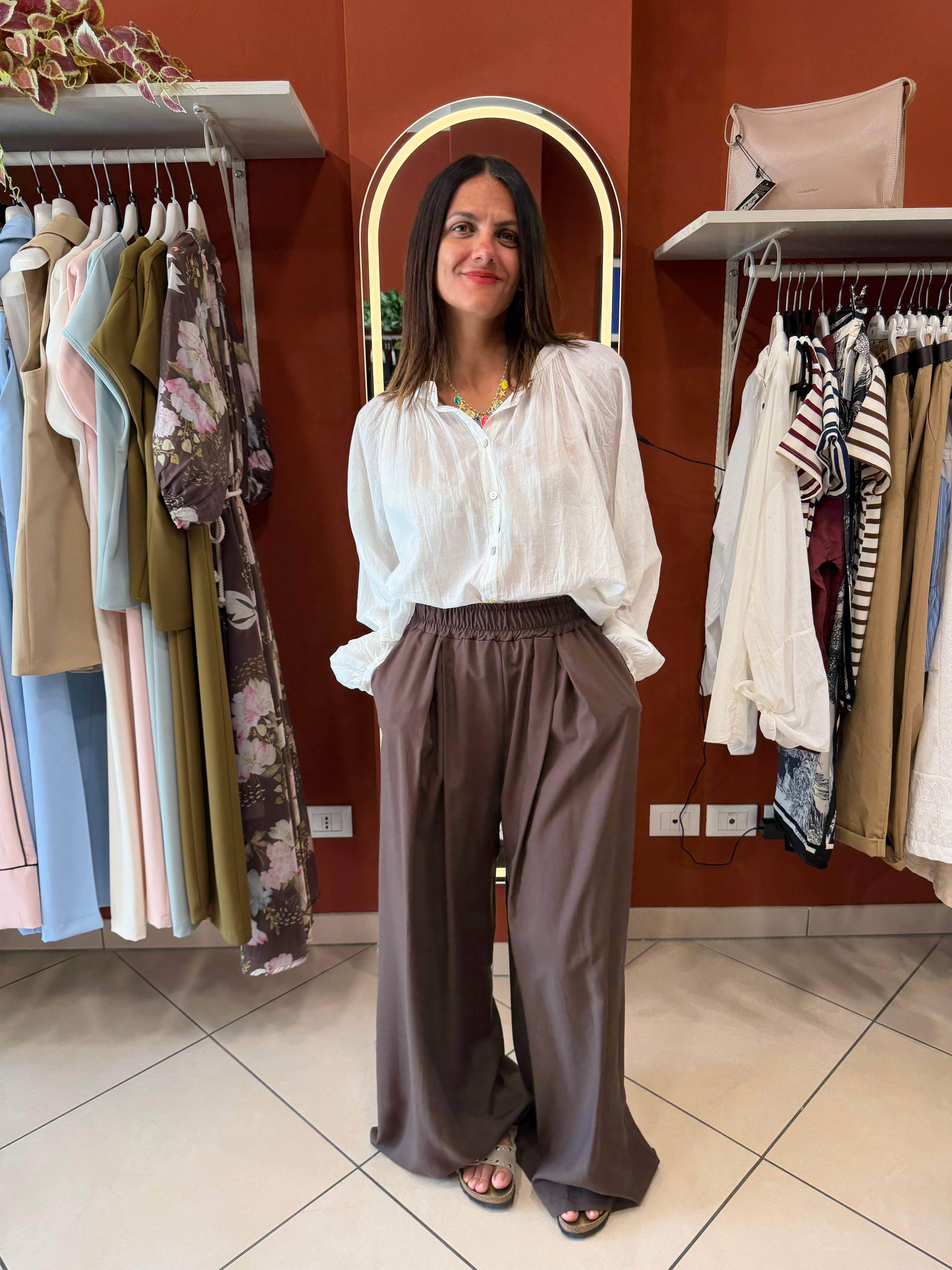 Pantalone palazzo fluido-Susymix