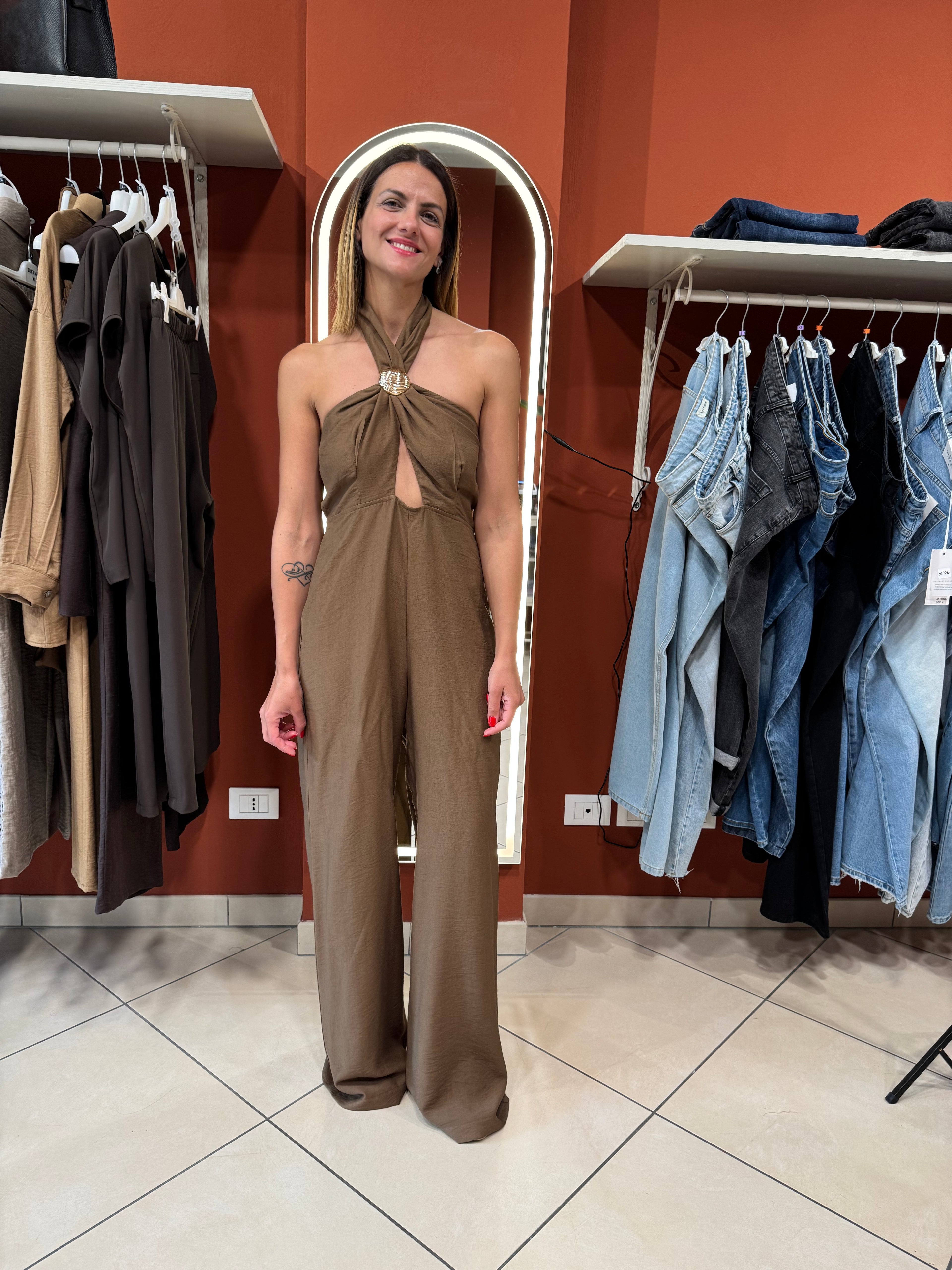 Susymix- Jumpsuite tabacco