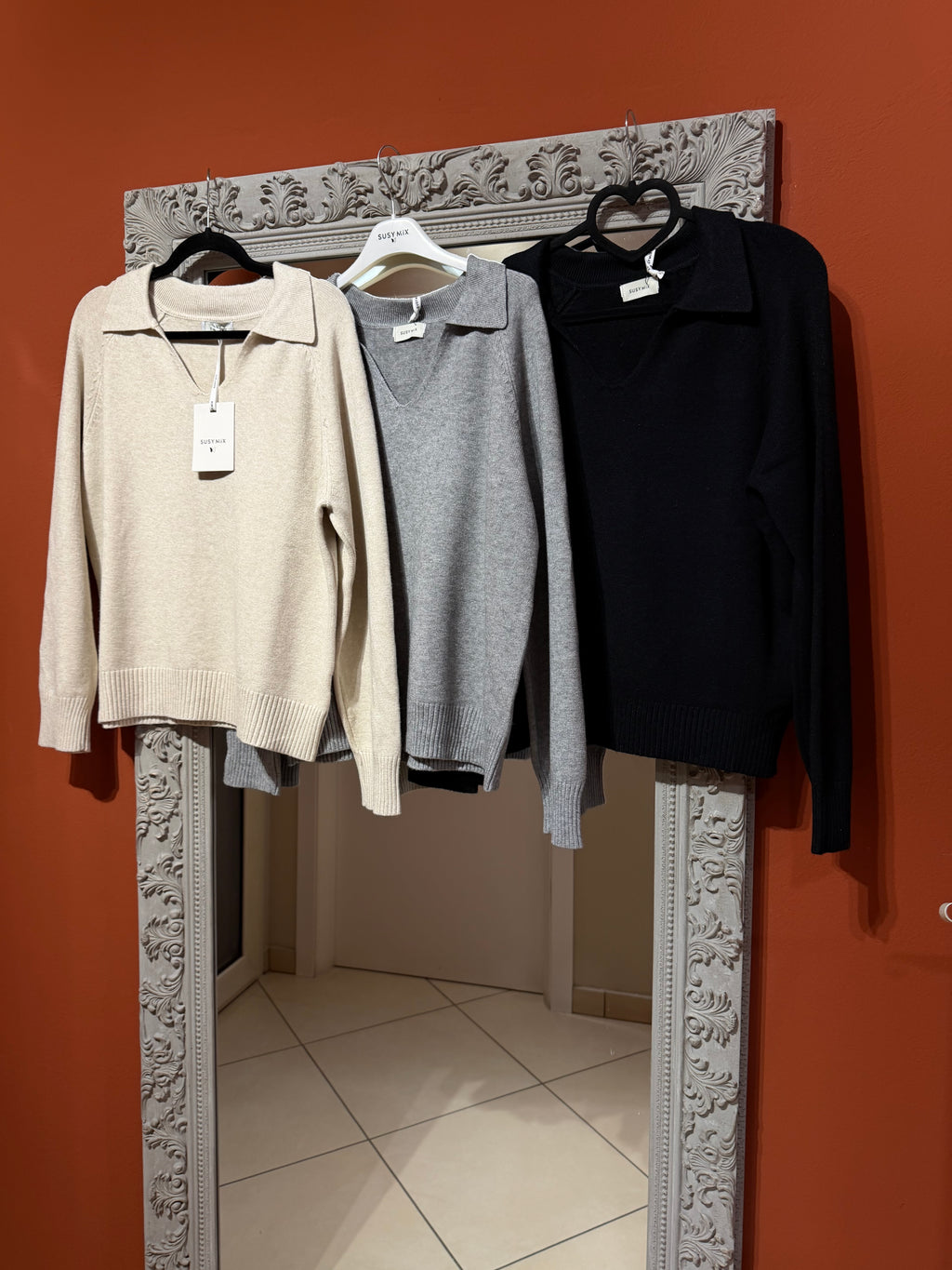 Pullover scollo a polo - Susymix