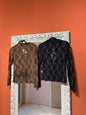 Susymix- Maglia in tulle e ciniglia