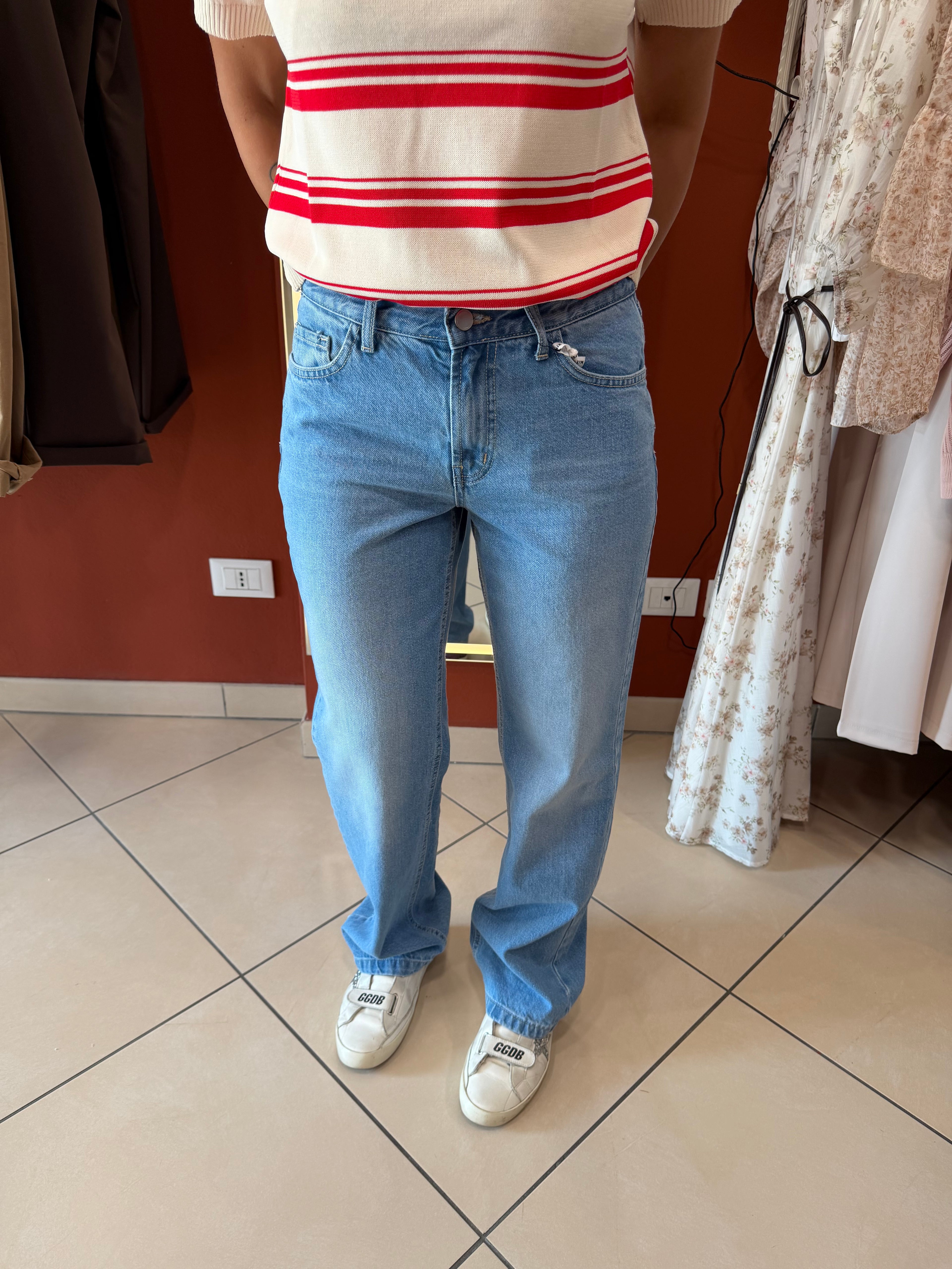Denim boyfriend lavaggio medio - Susymix