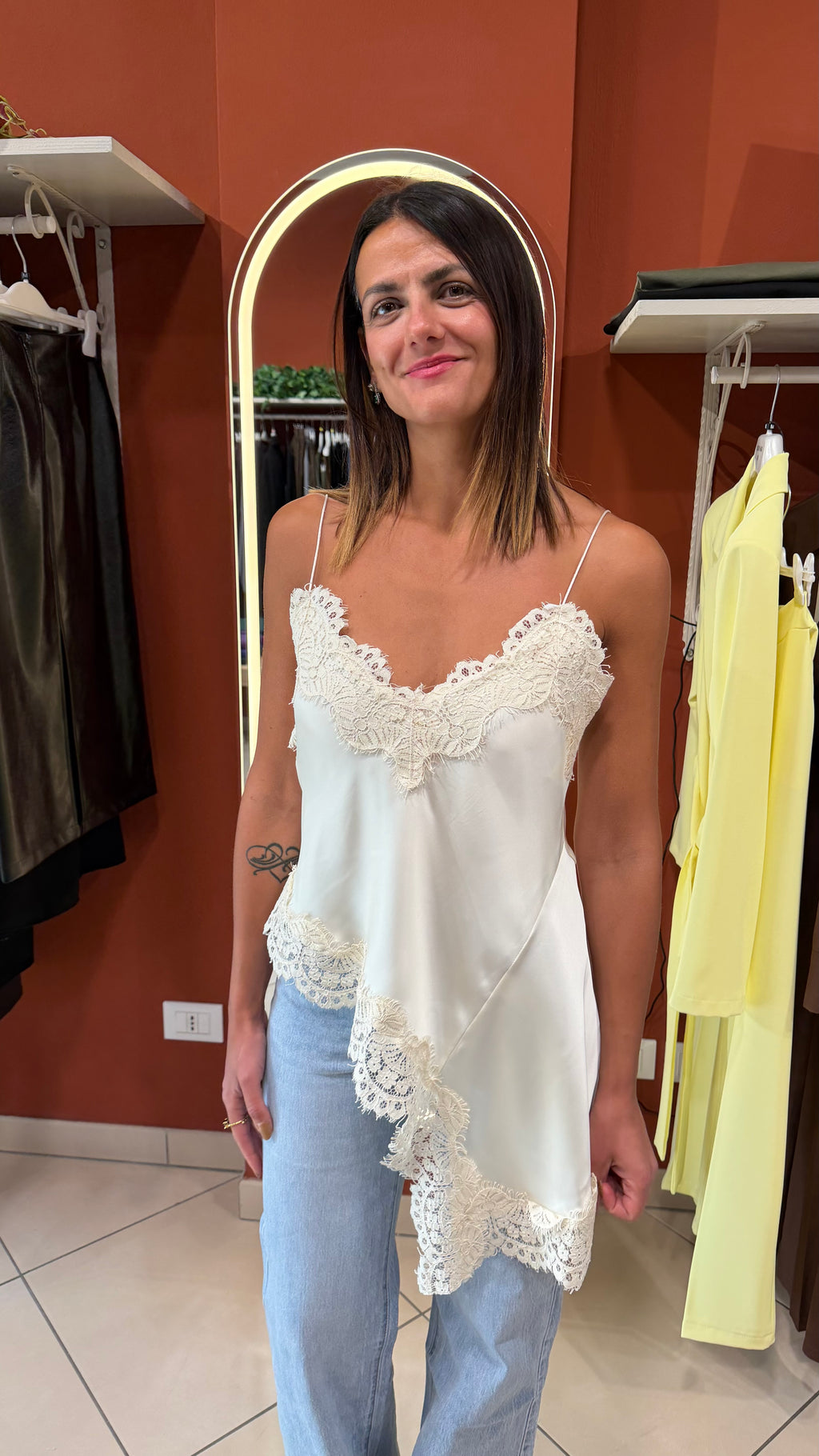 Canotta in pizzo- Rocknroll