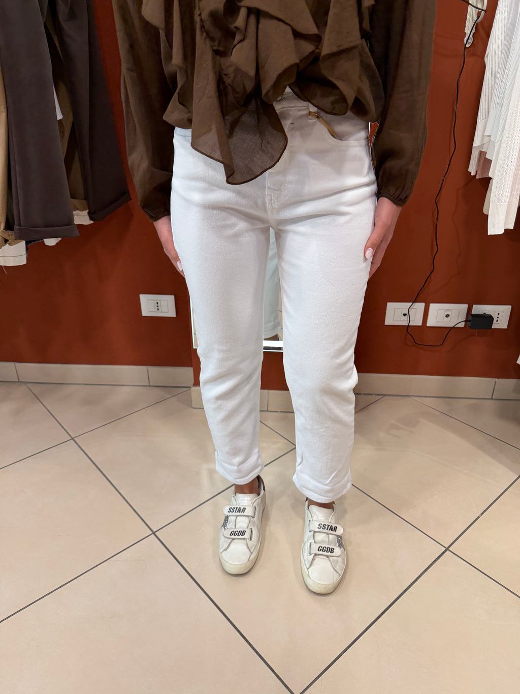 Denim mom-fit bianco - Rocknroll