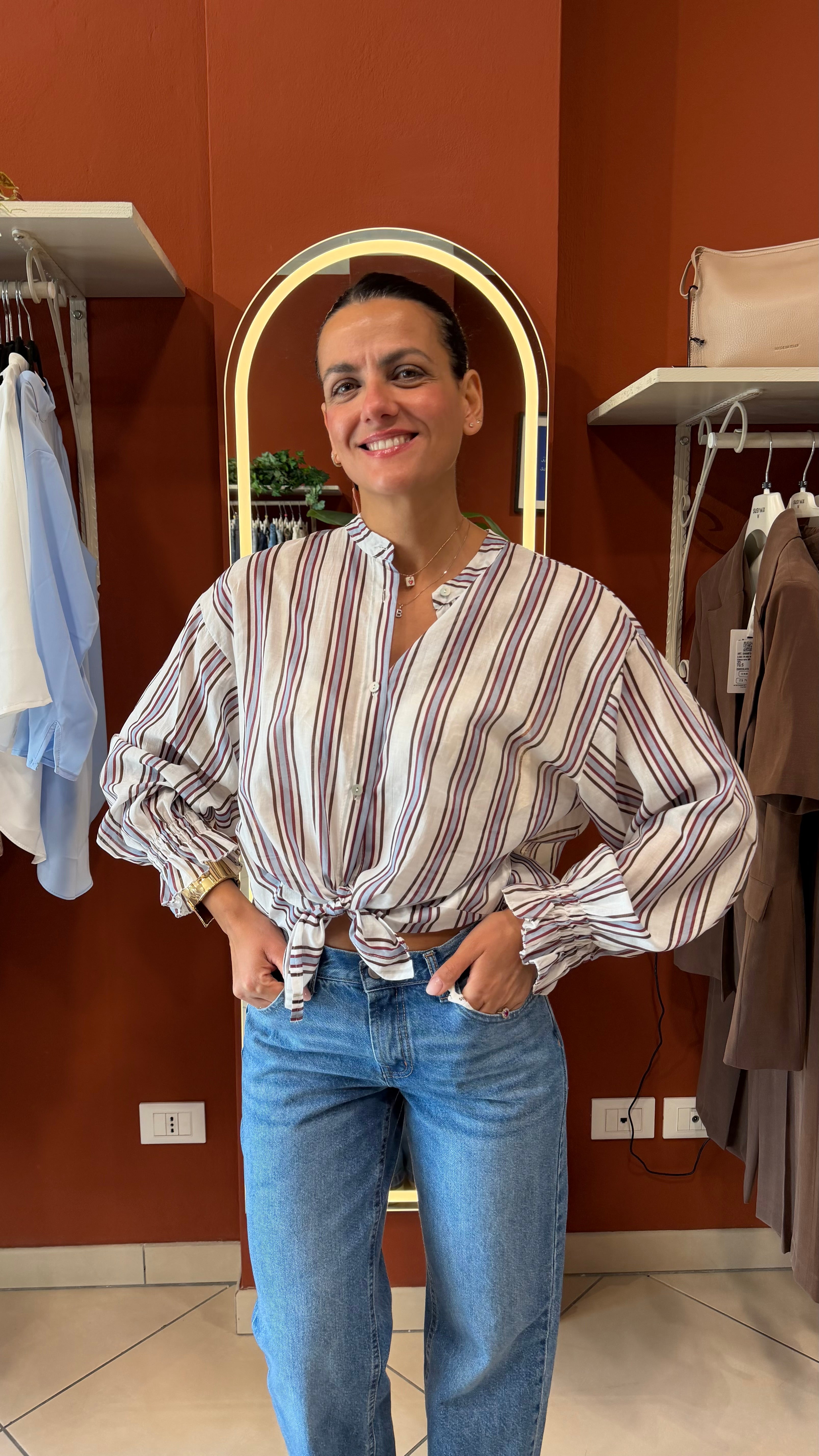 Camicia in mussola a bacchetta - Susymix