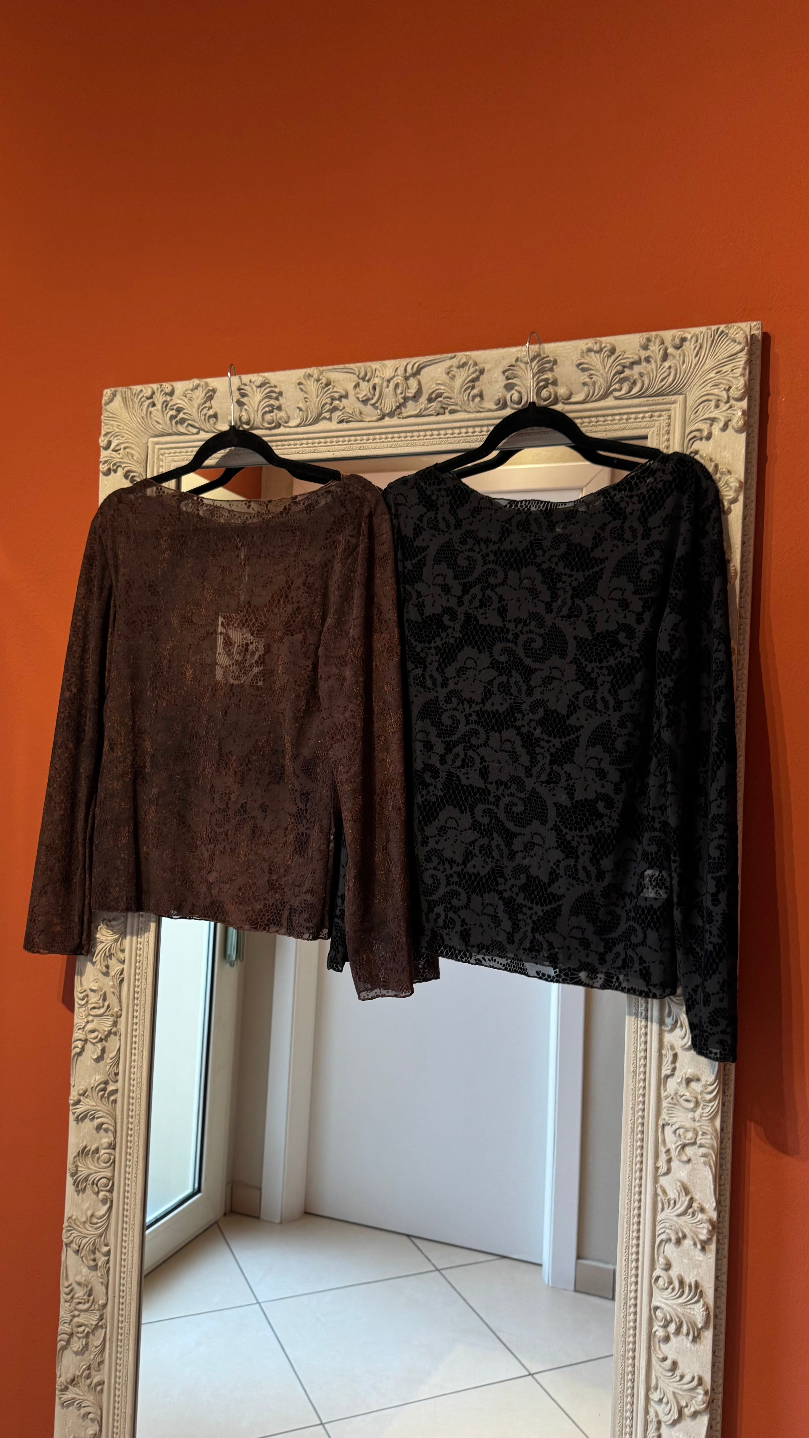 Susymix- Maglia in tulle e ciniglia