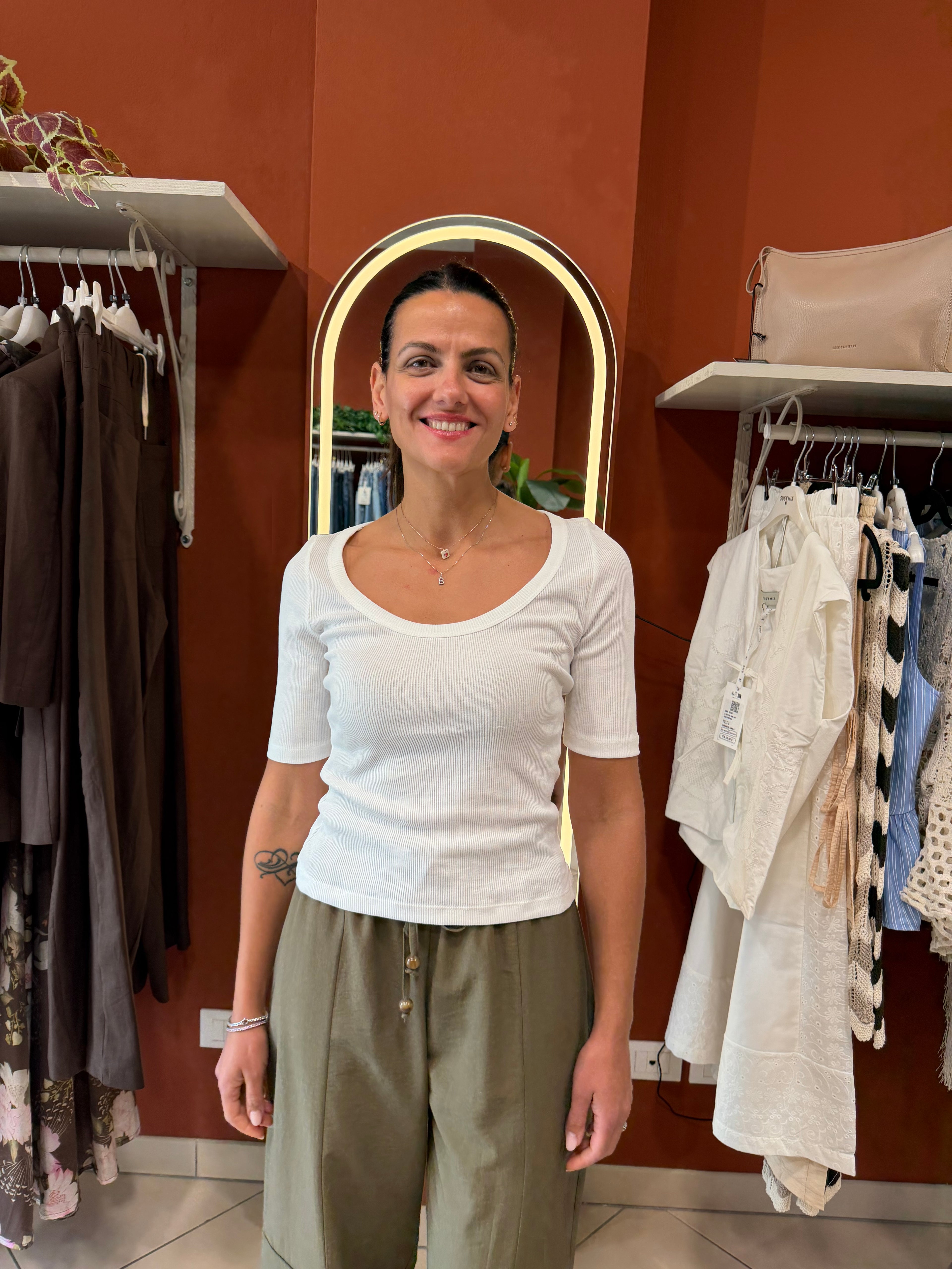 T-shirt a costine -Susymix