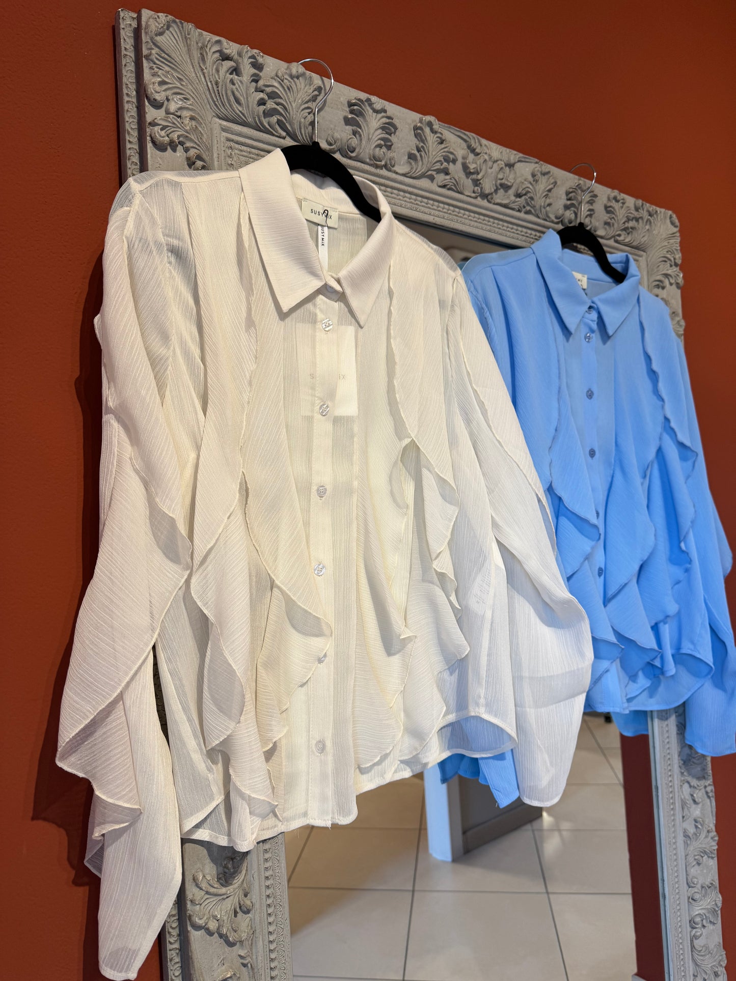 Susymix- Camicia con volant