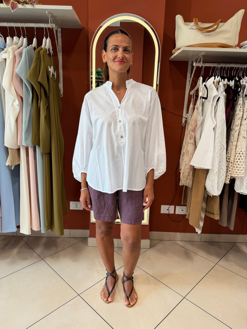 Maxi camicia in mussola -Susymix