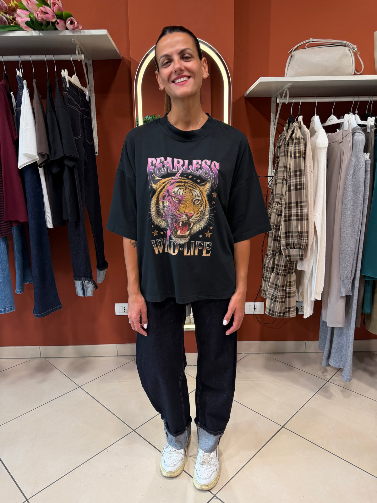 T-shirt con tigre- Susymix