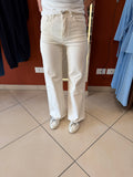 Denim wide leg burro- Rocknroll