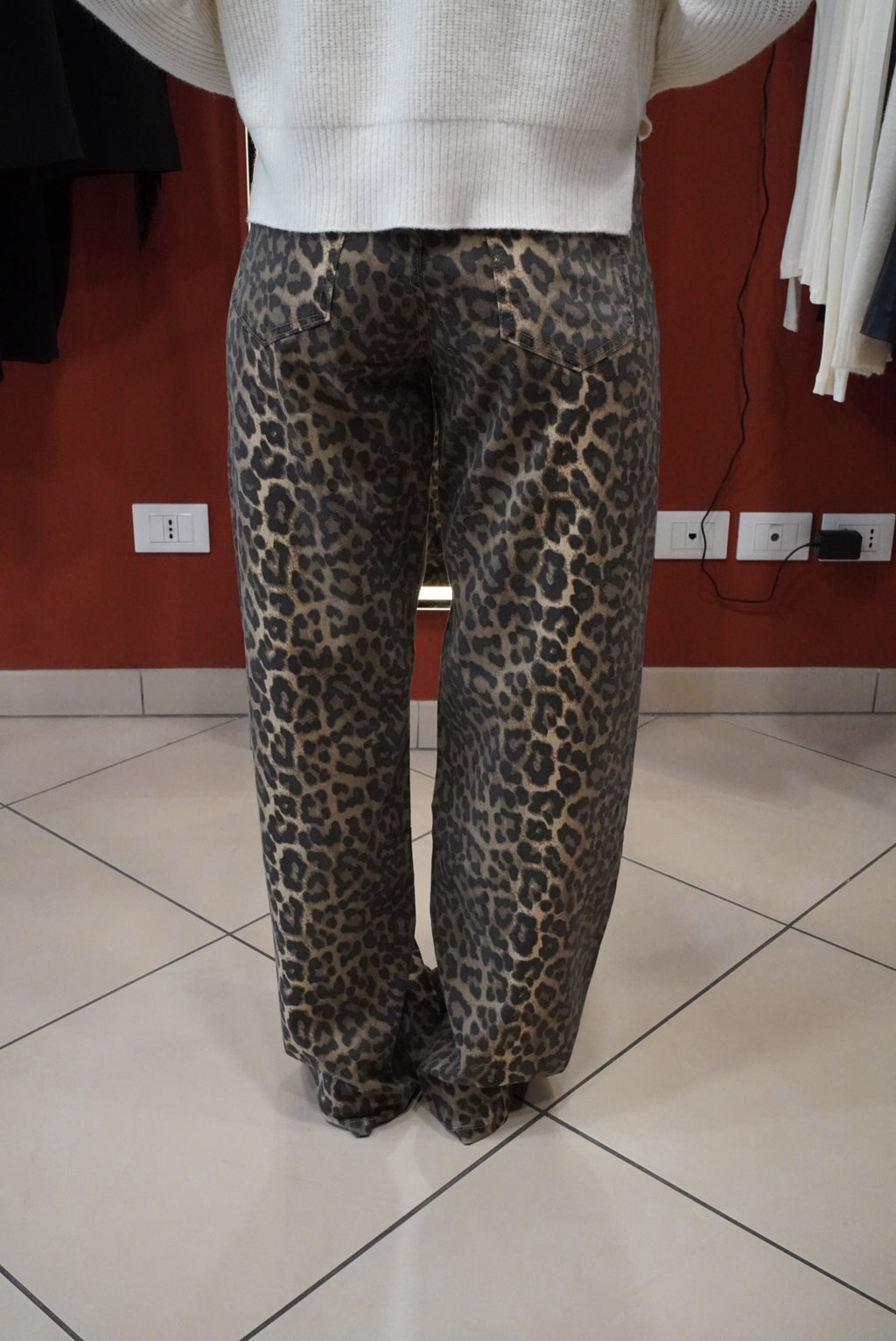 Susymix - Denim a palazzo Animalier