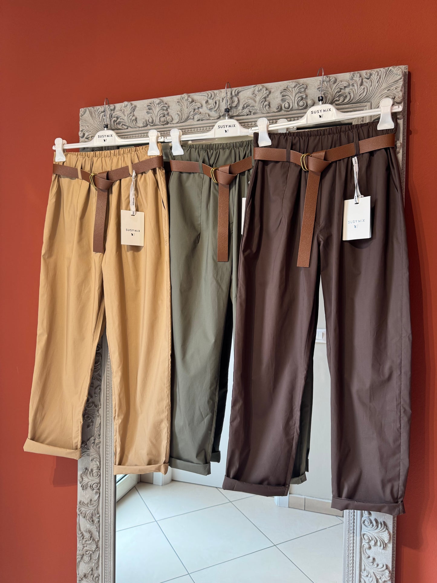 Susymix- Pantalone tessuto vela