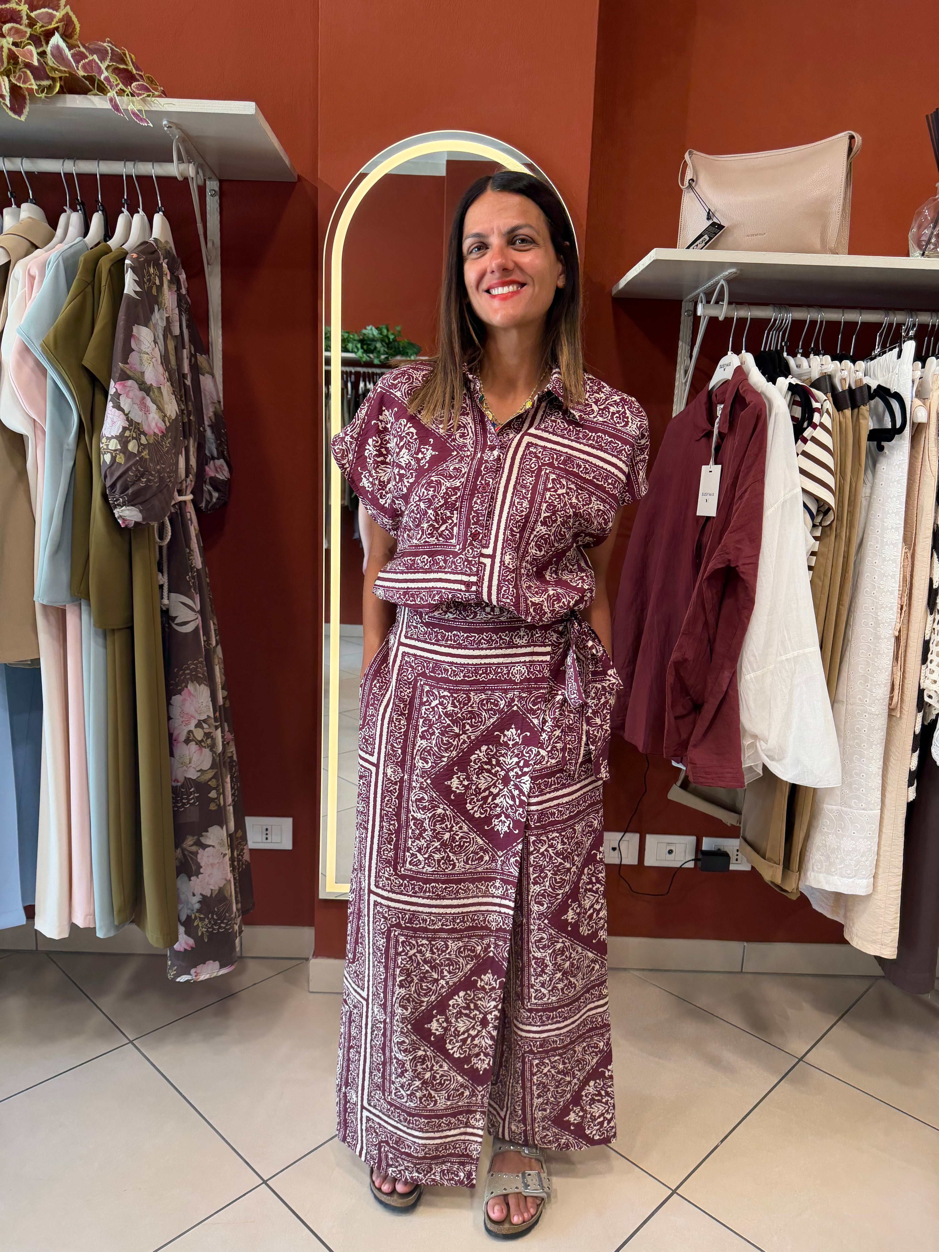 Pantalone a pareo fantasia etnica  - Susymix
