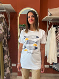 T-shirt stampa sardina -Susymix