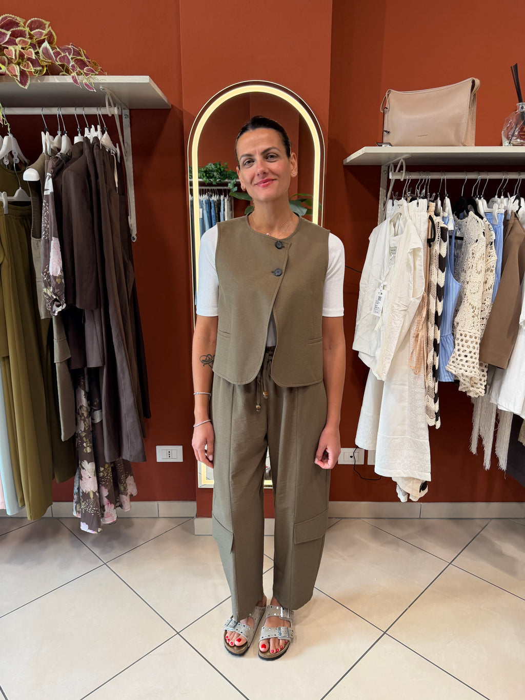 Gilet verde militare - Susymix