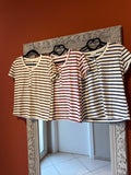 T-shirt serafino a righe- Susymix