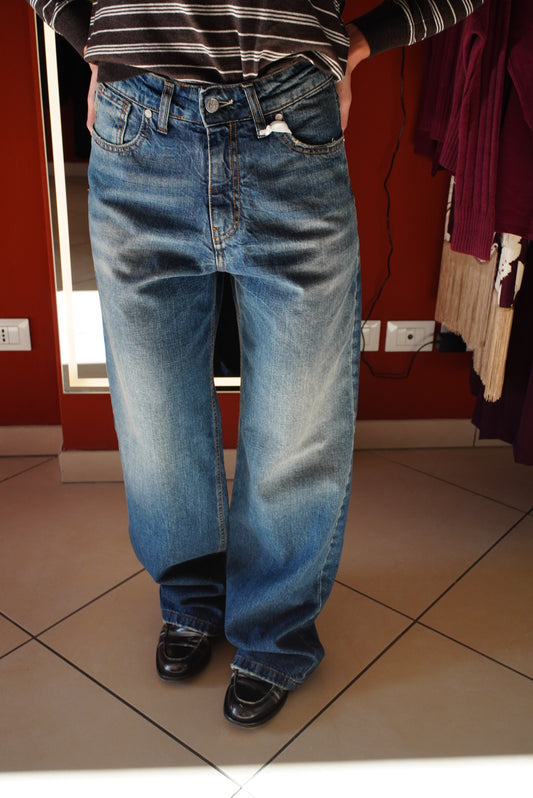 Susymix-Denim sabbiato wide -leg