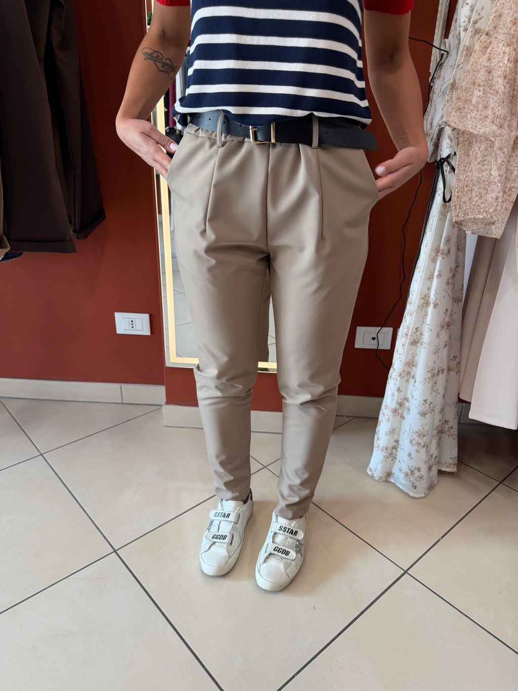 Pantalone con elastico in vita- Susymix