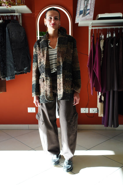 Susymix-Blazer in tweed con micro paillettes