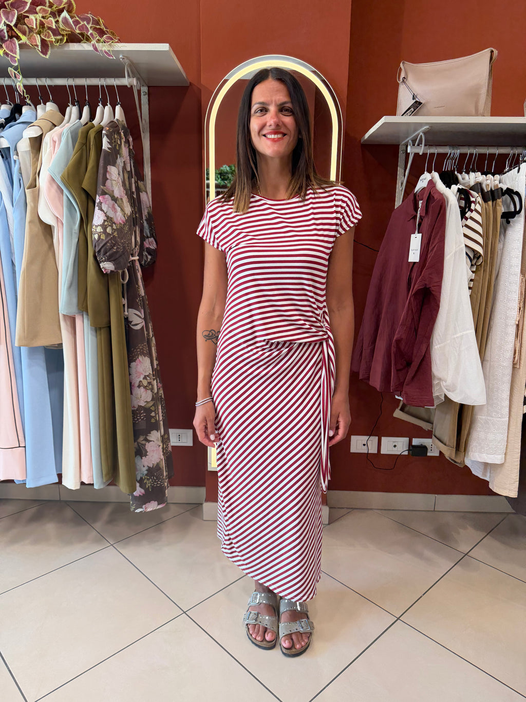 Abito in Jersey a righe-Susymix