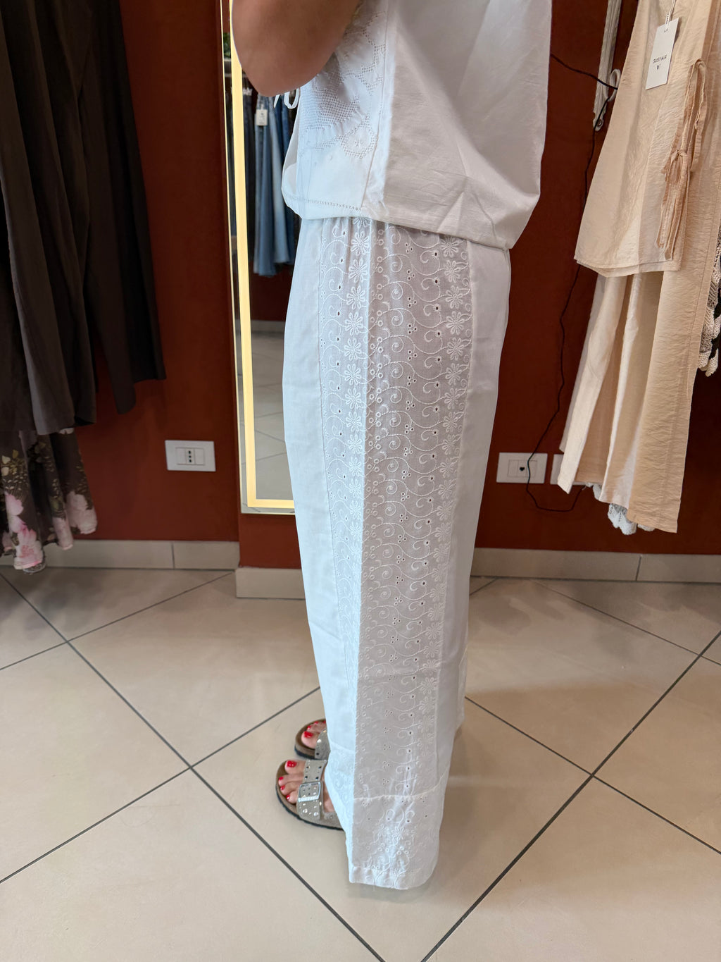 Pantalone ricamato - Susymix