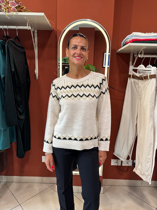 Susymix-Pullover girocollo lurex
