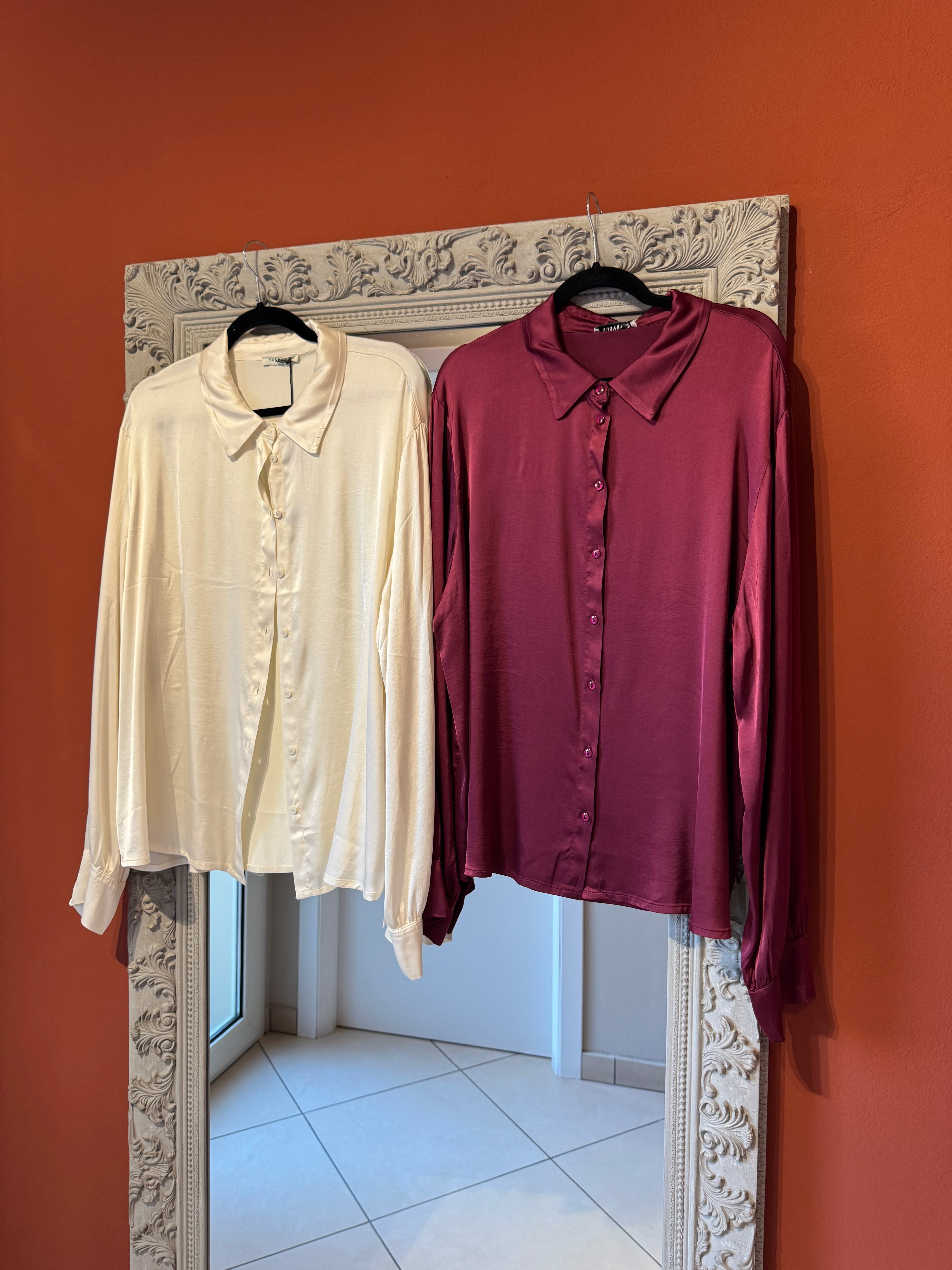 Susystar - Camicia in raso di viscosa