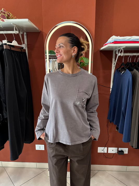 Susymix- Maglia con cabochon