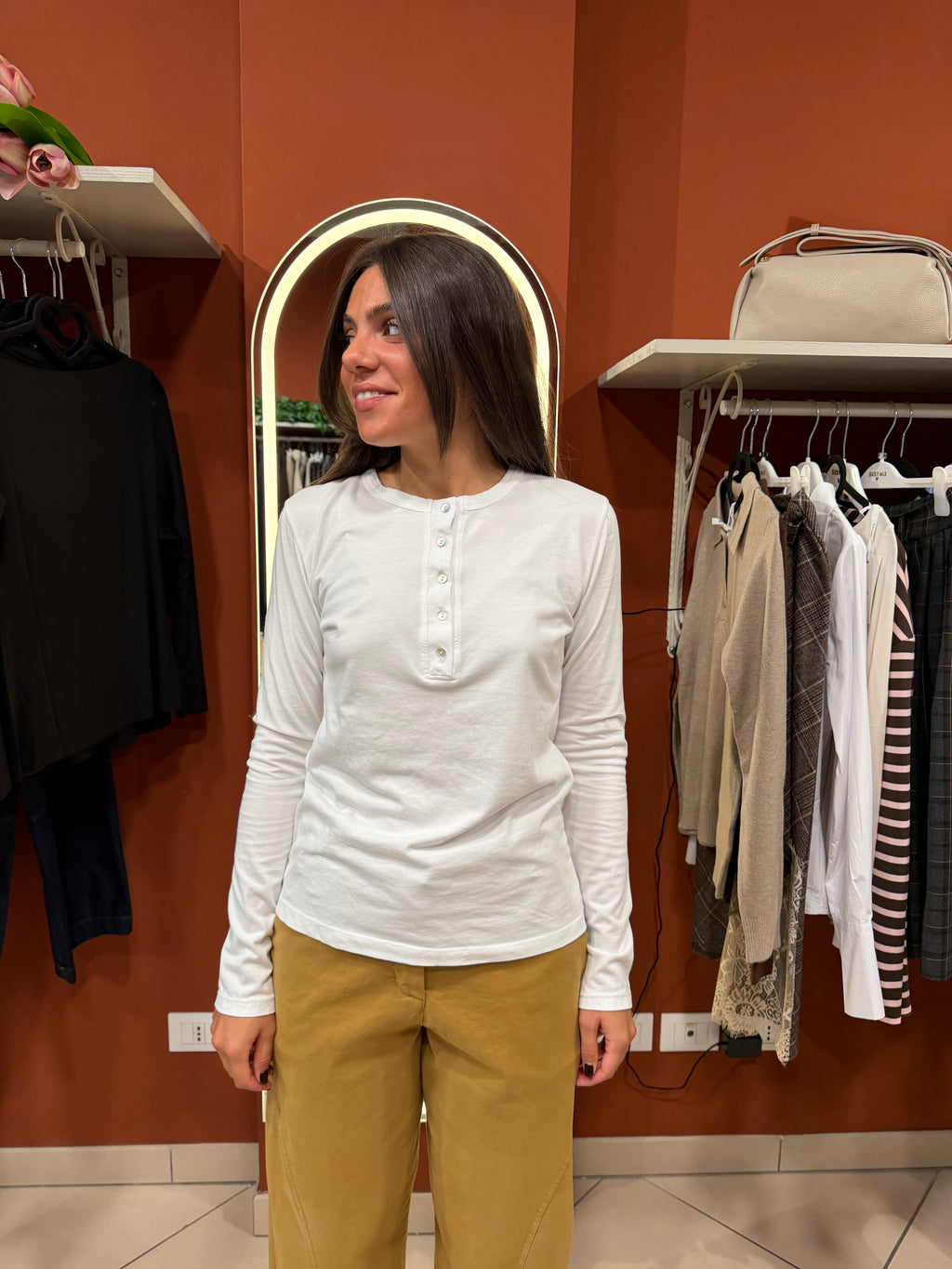 Maglia serafino a girocollo - Susymix