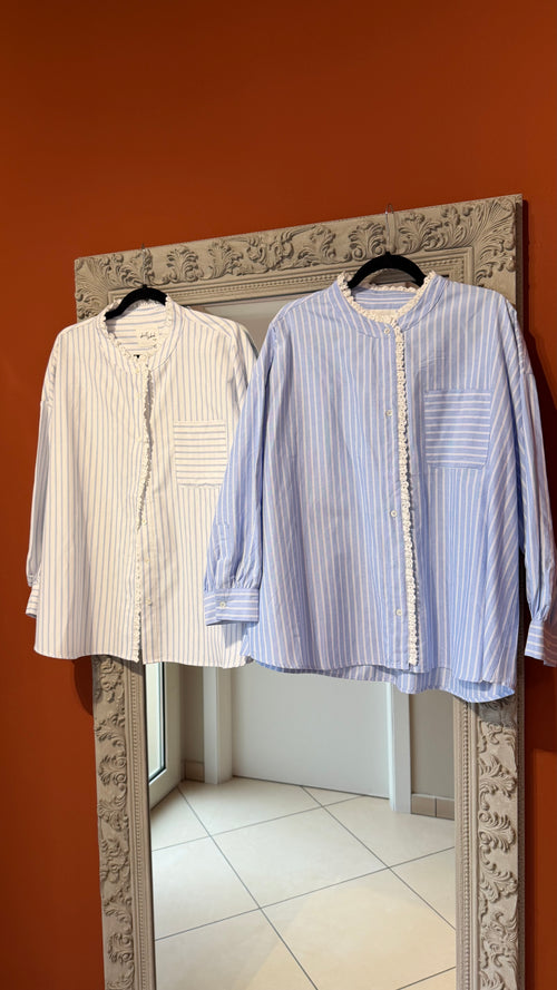 Camicia alla coreana gessata - Rocknroll