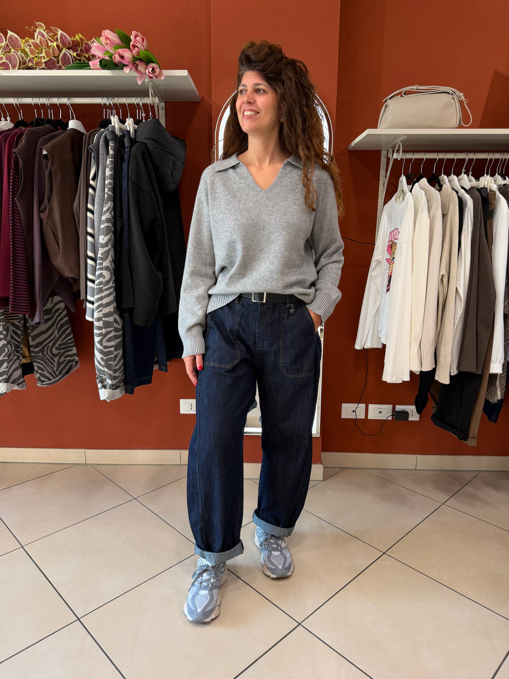 Pullover scollo a polo - Susymix