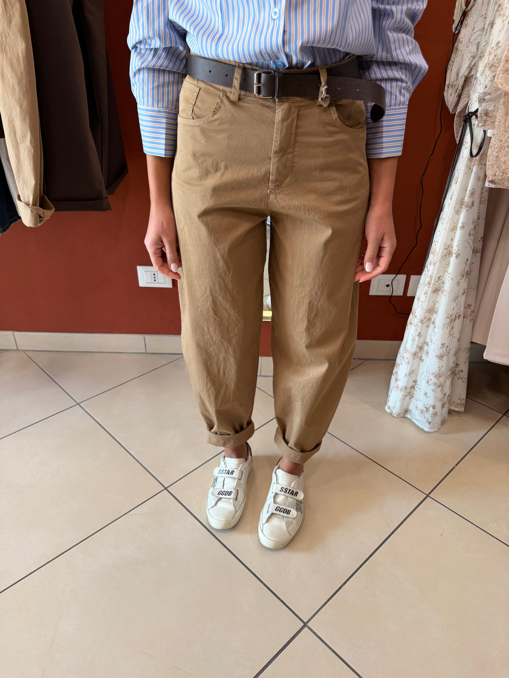 Denim ovetto tabacco- Susymix