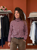 Dolcevita rigato con zip-Susymix