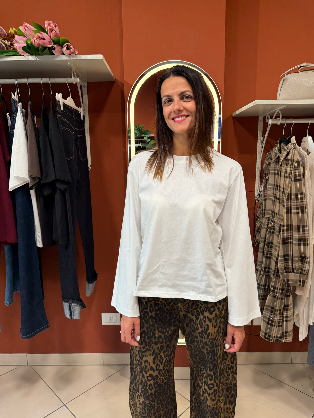 T-shirt con manica lunga svasata -Susymix