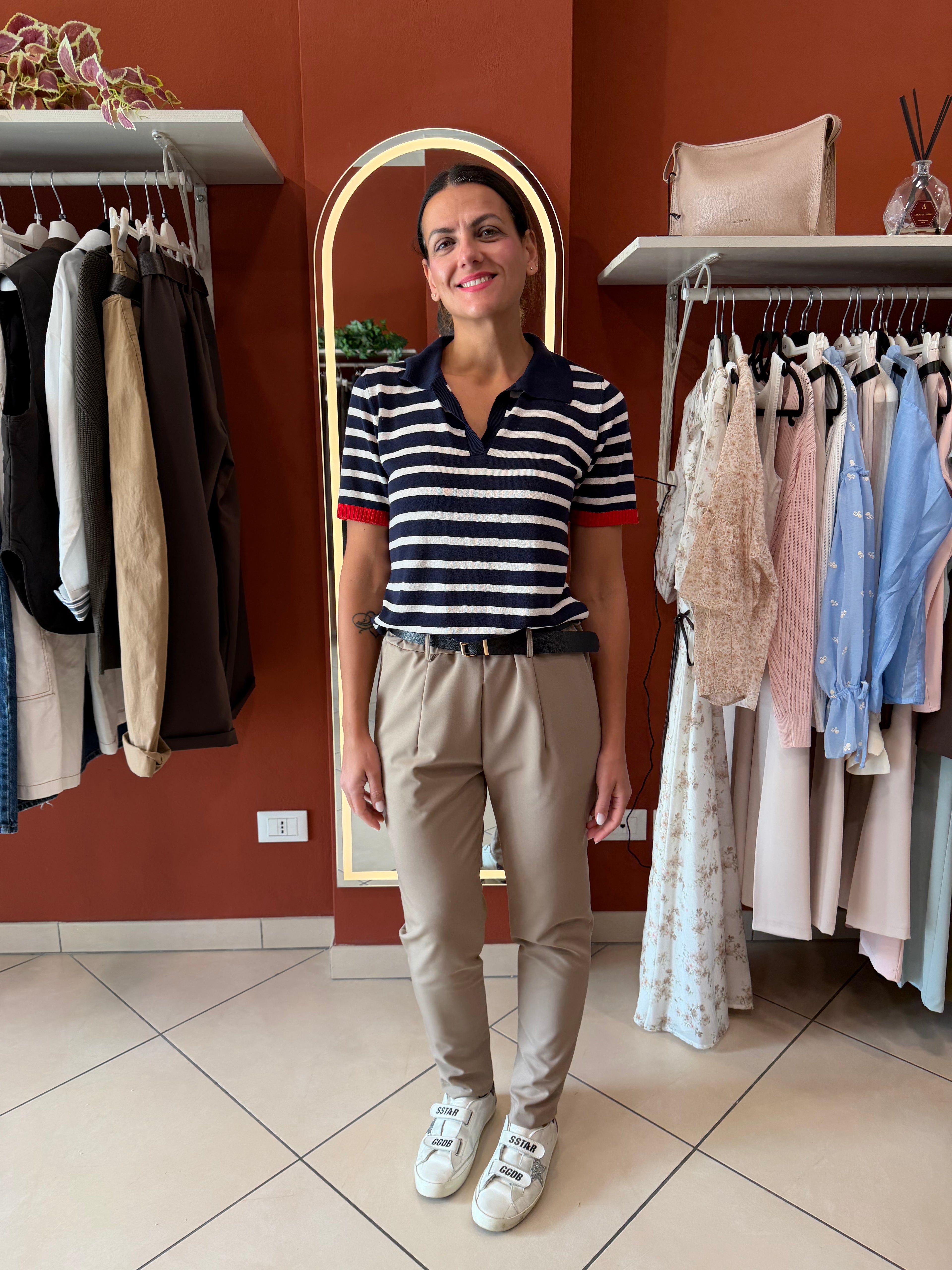 Pantalone con elastico in vita- Susymix