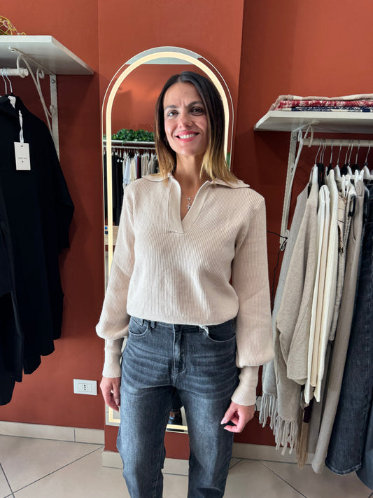 Susymix-Pullover modello a polo