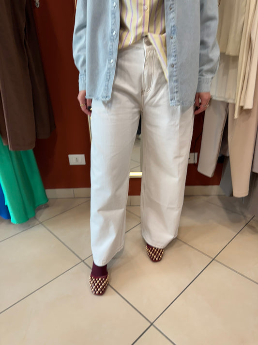 Rocknroll- Denim a palazzo con pence