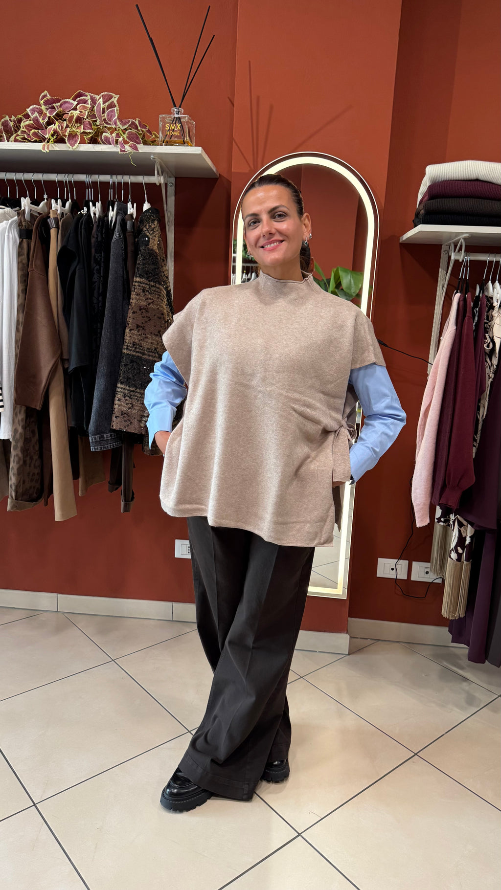Susymix -Gilettone con fiocchi