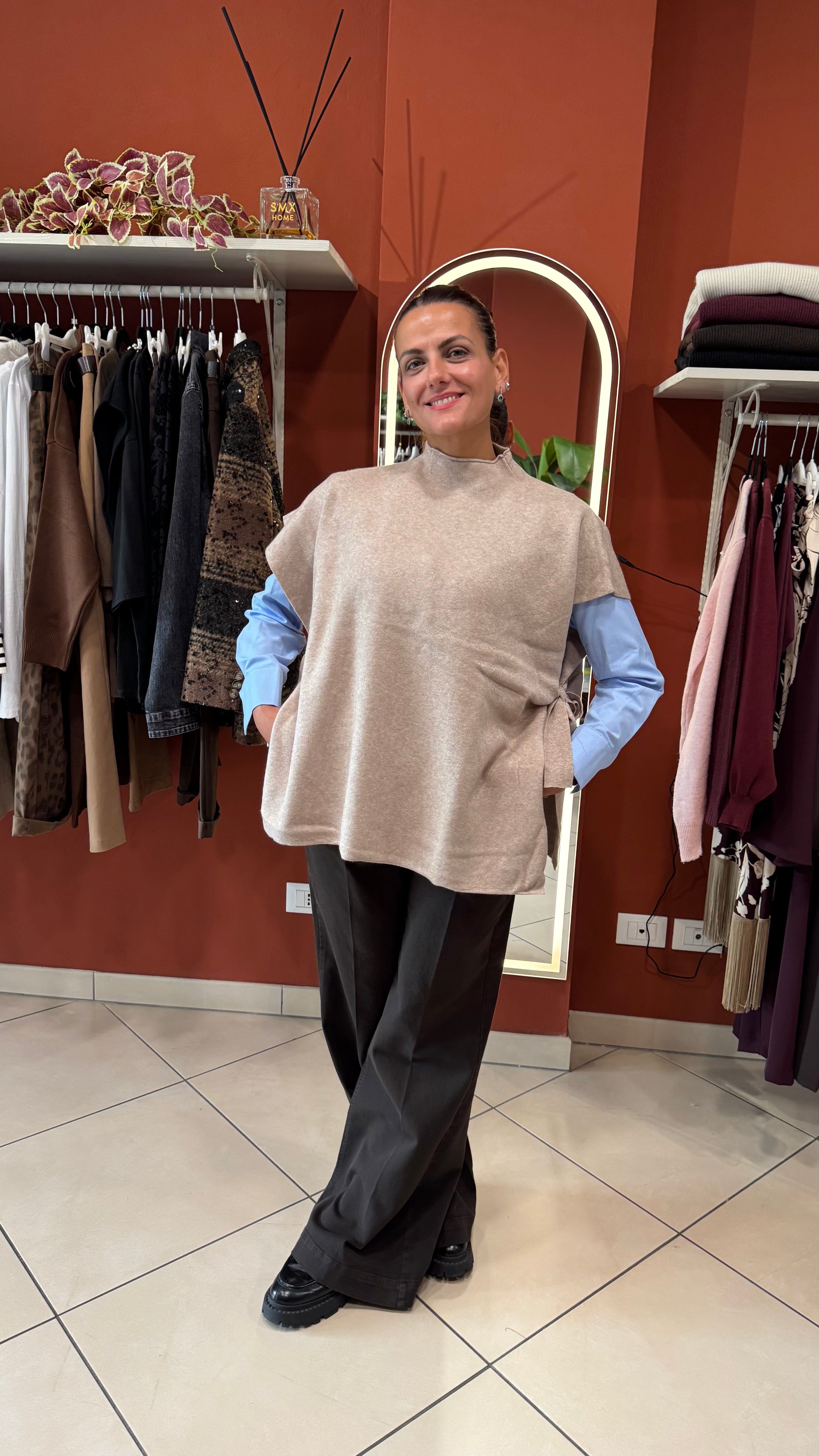 Susymix -Gilettone con fiocchi