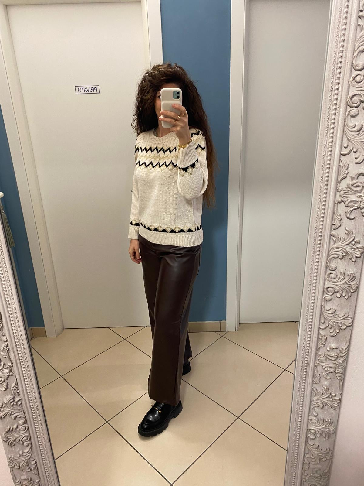 Susymix-Pullover girocollo lurex