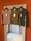 Maglia barchetta a righe colorate -Susymix
