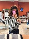 Maglia con manica svasata a righe- Susymix - Rocknroll Atelier