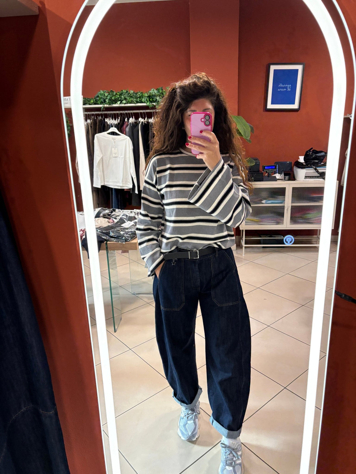 Maglia con manica svasata a righe- Susymix - Rocknroll Atelier